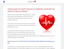 Tablet Screenshot of healthy-heart-guide.com